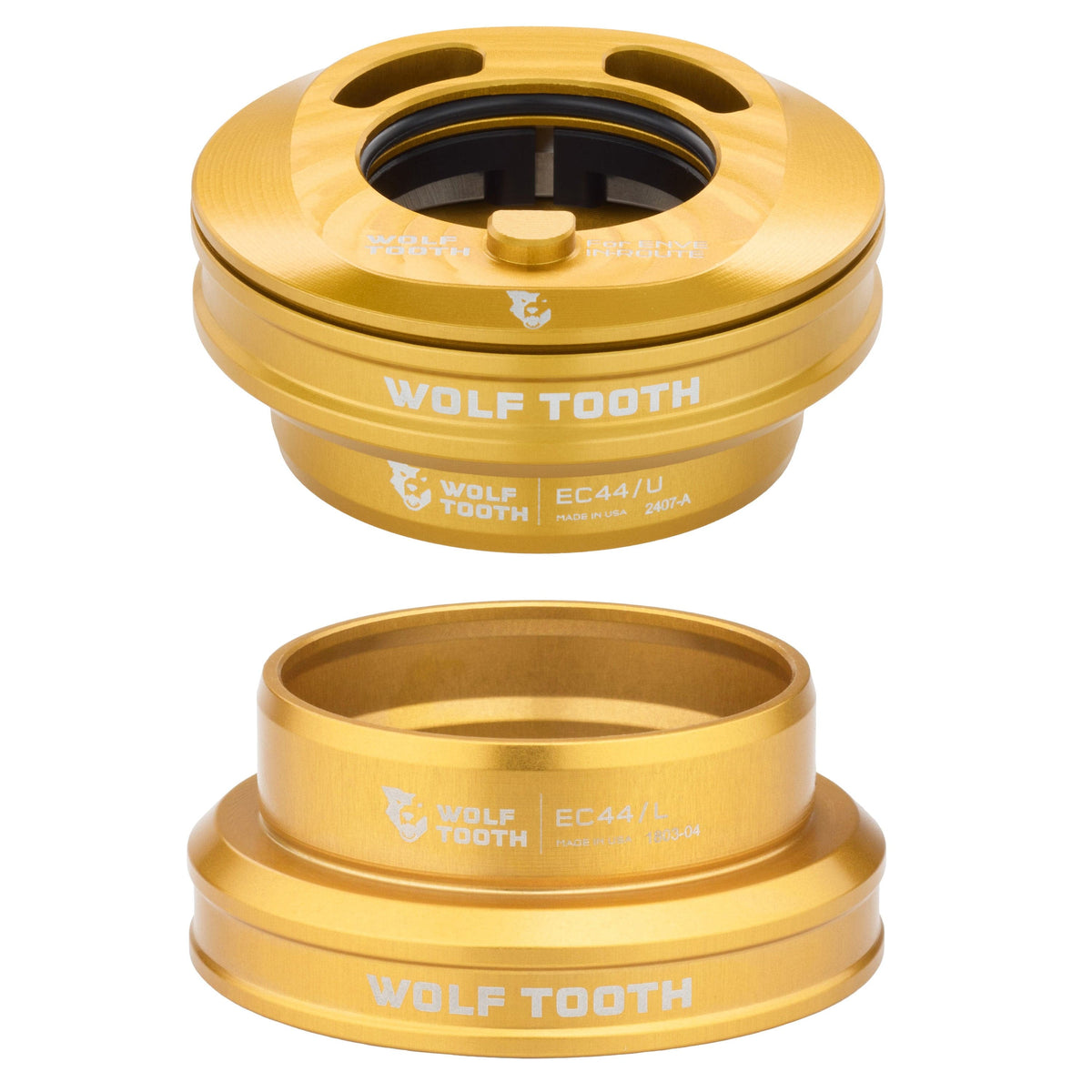 Wolf Tooth Premium EC44 Internal Aero Headset for ENVE IN - Route System EC44 Upper & Lower Set