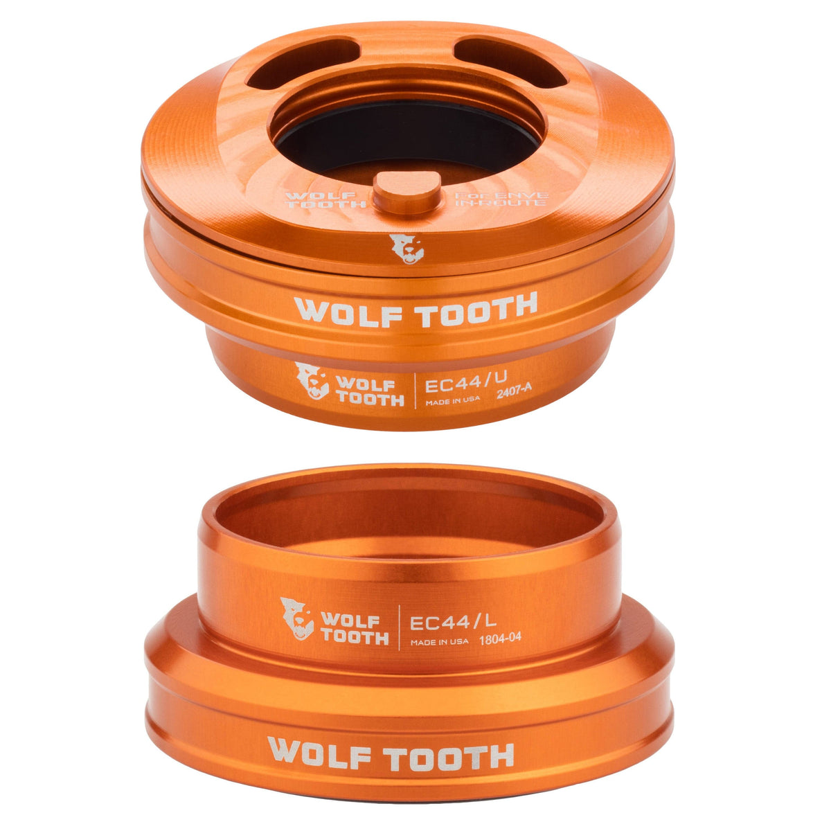 Wolf Tooth Premium EC44 Internal Aero Headset for ENVE IN - Route System EC44 Upper & Lower Set