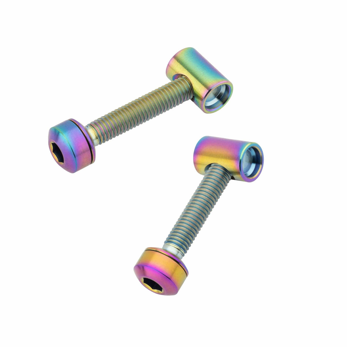 Wolf Tooth Resolve Dropper Options - Titanium Hardware Upgrade Oil Slick