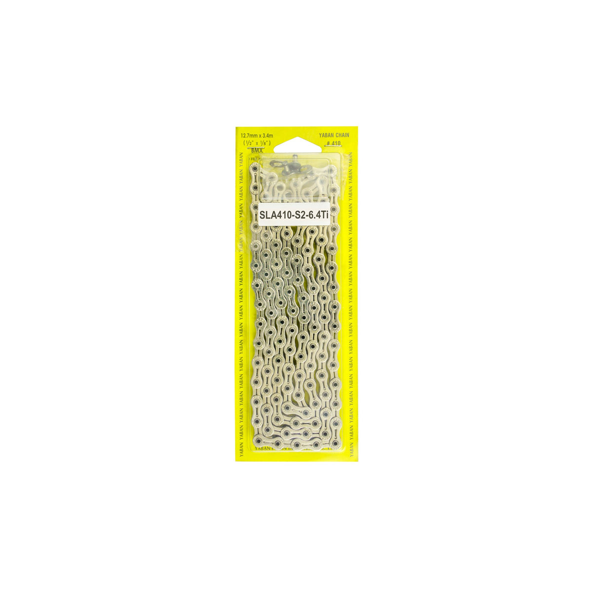 YBN SLA410 6.4 Ti 1/8" Track Chain Silver