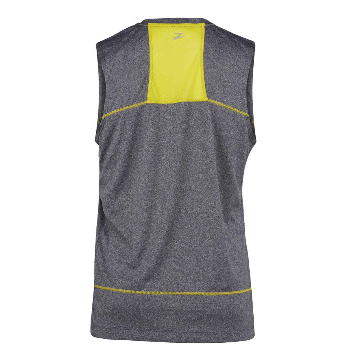 Zoot Run Surfside Sleeveless Tee Black Heather / Subatomic Yellow