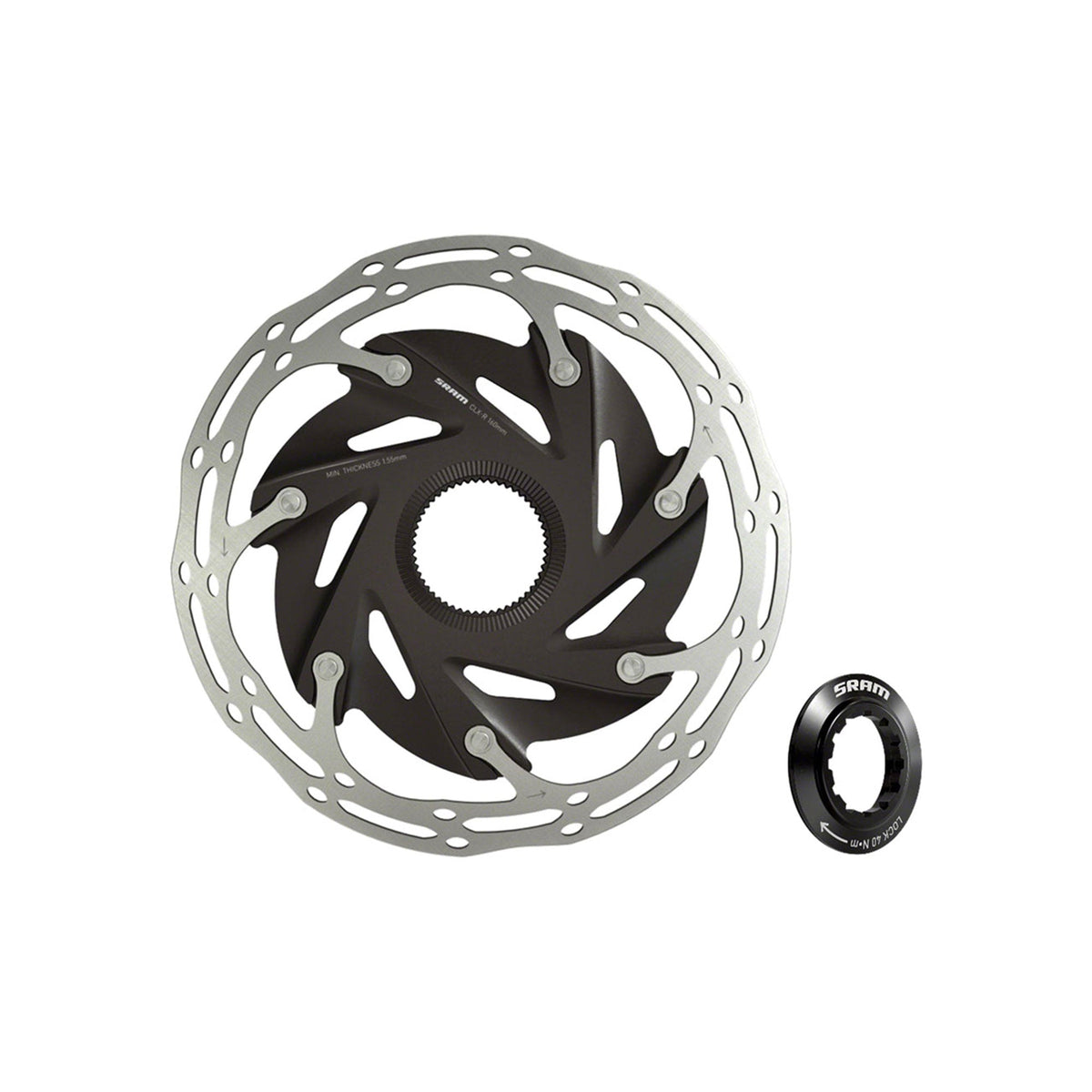 SRAM Centerline XR Centerlock Rotor w/Internal Tooled Lockring