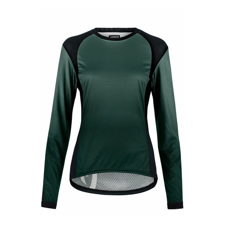 Assos Trail Long Sleeve Womens Jersey T3 Schwarzwald Green