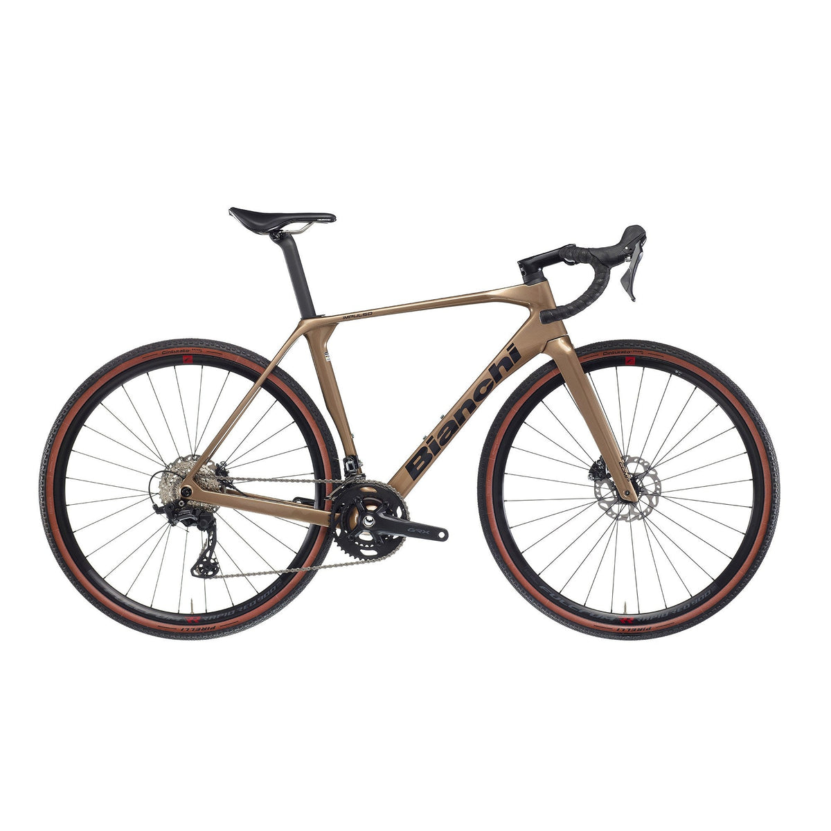 Bianchi Impulso Comp GRX 610 2x Bike F8 - Bronze Brown / Graphite