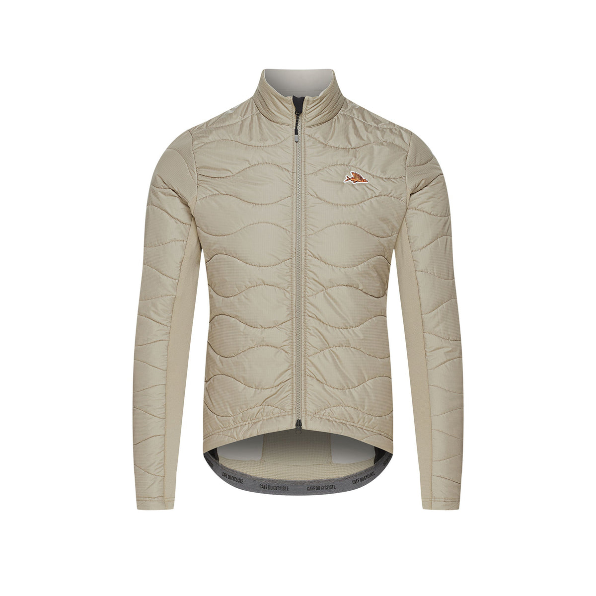 Cafe du Cycliste Albertine Thermal Jacket Mens Pearl Grey