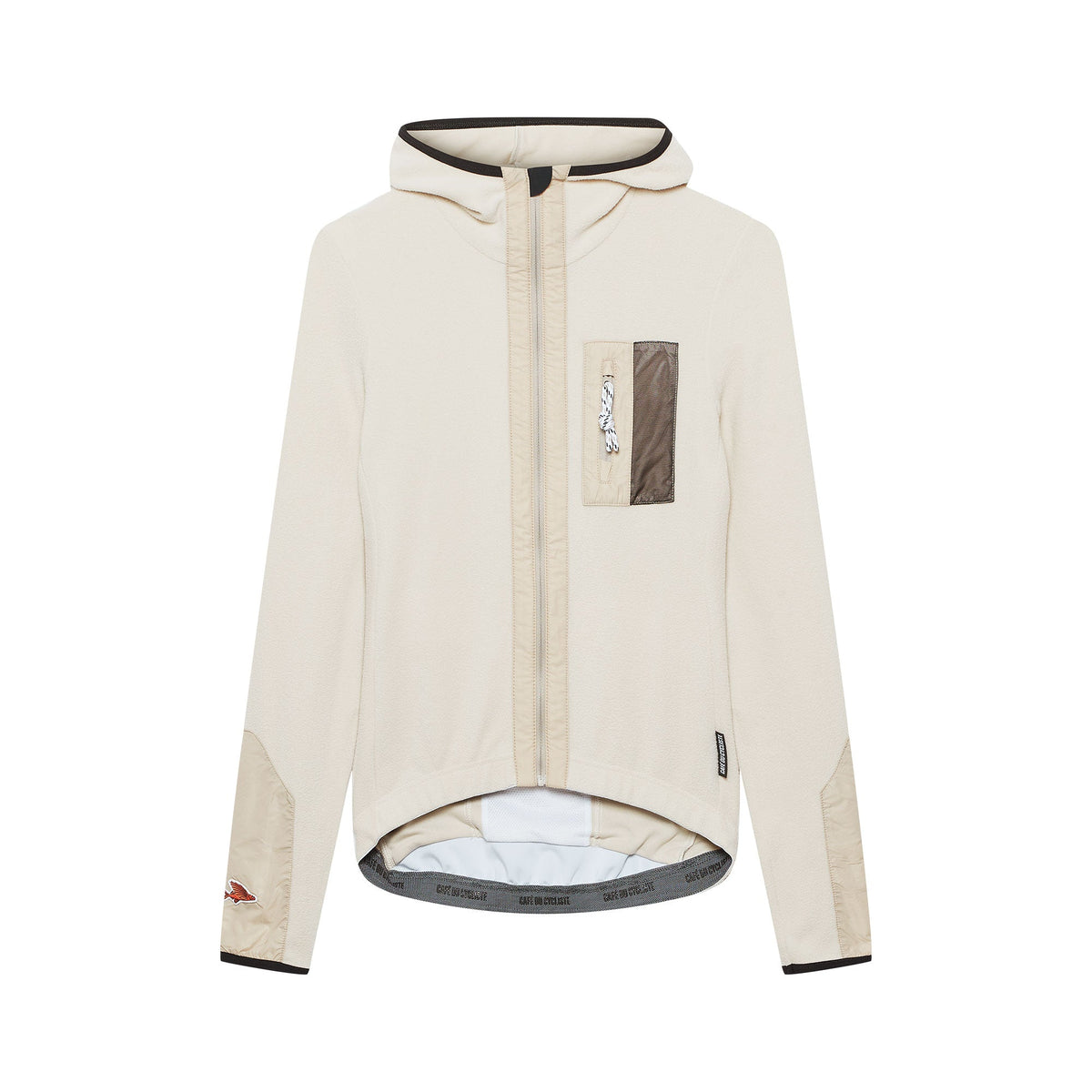 Cafe du Cycliste Ingrid Microfleece Long Sleeve Jersey Womens Pearl Grey