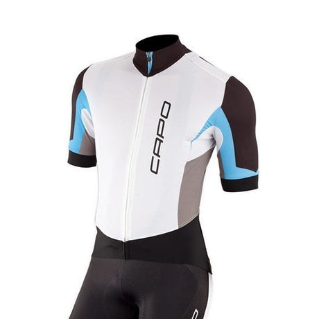 Capo Cyan Short Sleeve Jersey White