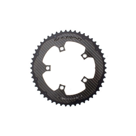 Carbon - Ti X - CarbonRing Outer Chainring 5 - Arm SRAM AXS Compatible Black