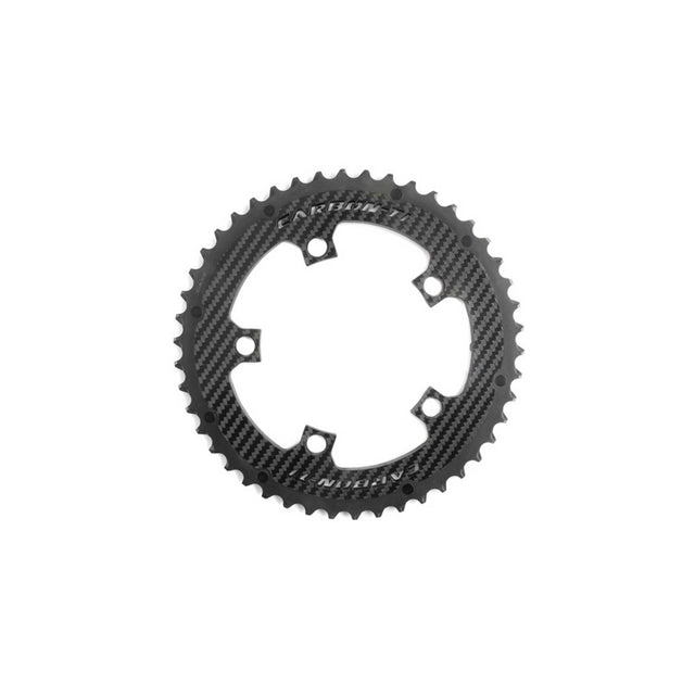 Carbon - Ti X - CarbonRing Outer Chainring 5 - Arm SRAM AXS Compatible 110x5