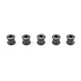 Carbon - Ti X - Fix BCD 107 2x Chainring Bolt Kit Black