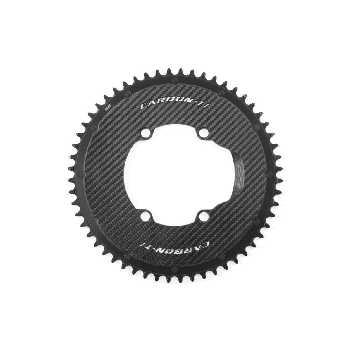 Carbon - Ti X - SingleCarbon Road Chainring 110x4 56t