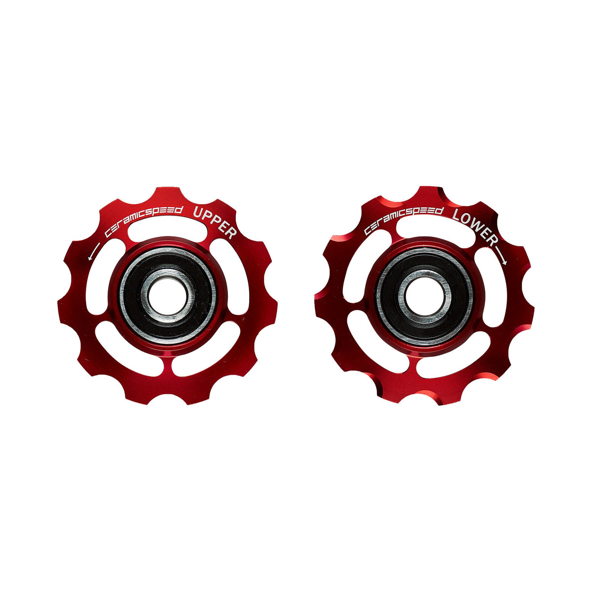 CeramicSpeed Ceramic Alloy Derailleur Pulleys - Shimano 11 Speed Red