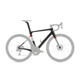 Cipollini Bond EVO Rim Brake Frameset Carbon / Silver / Red Metal Shiny