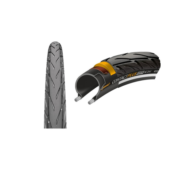 Continental Contact Plus City 26" Wire Bead Tire Black