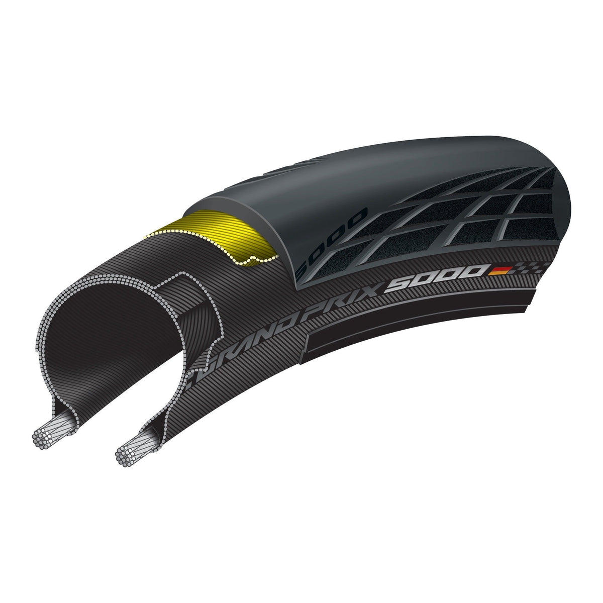 Continental Grand Prix 5000 Clincher Tire Black