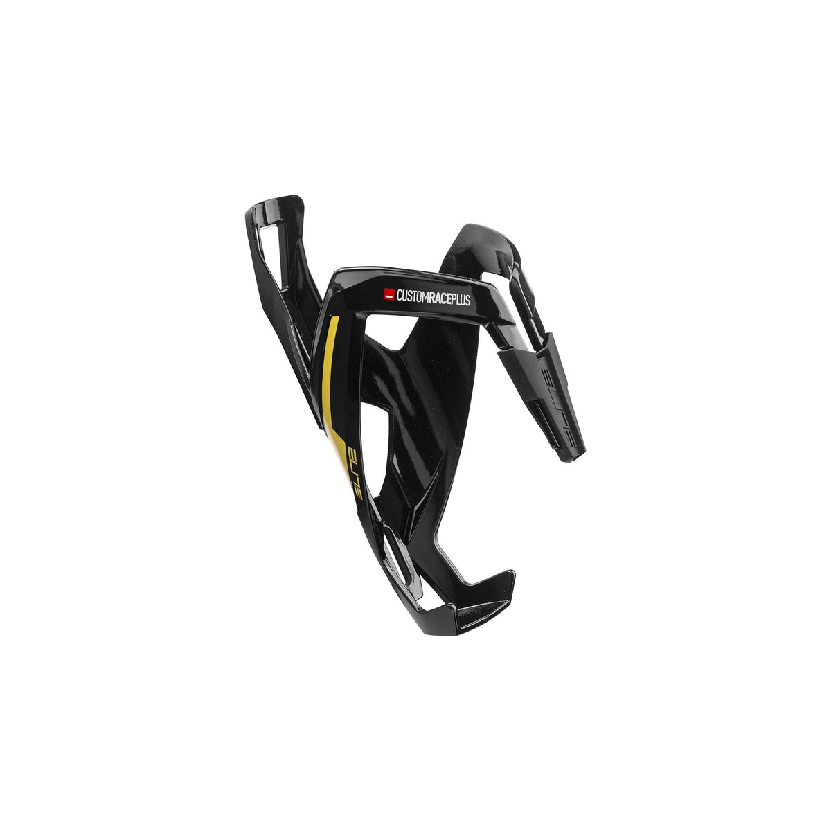 Elite Custom Race Plus Water Bottle Cage Gloss Black / Yellow