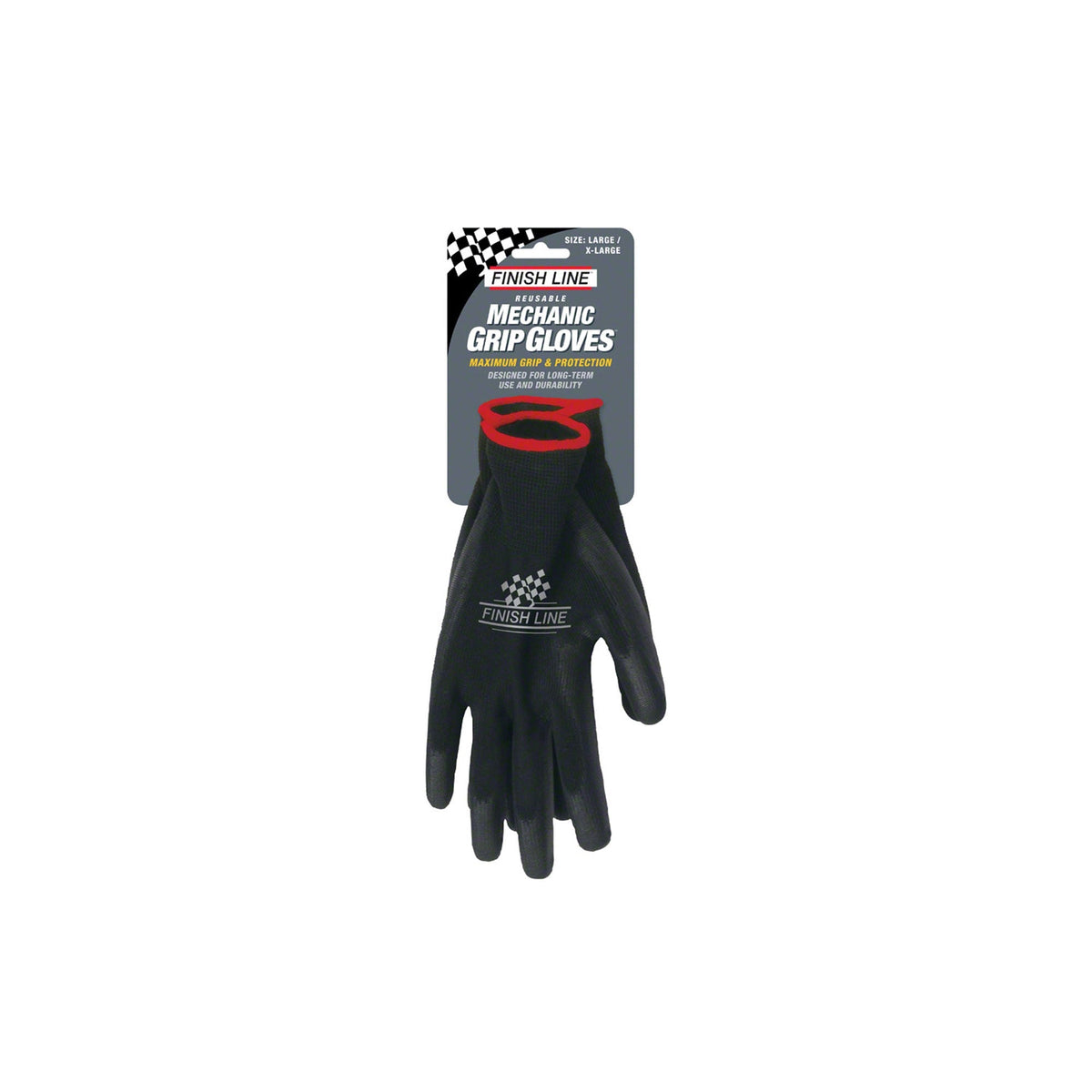 Finish Line Mechanic Grip Gloves Black