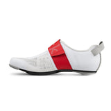 Fizik Transiro Hydra Aeroweave Carbon Shoe White / Red - Blue