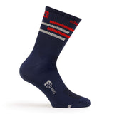 Giordana FR - C Tall Lines Socks MIDNIGHT BLUE / RED