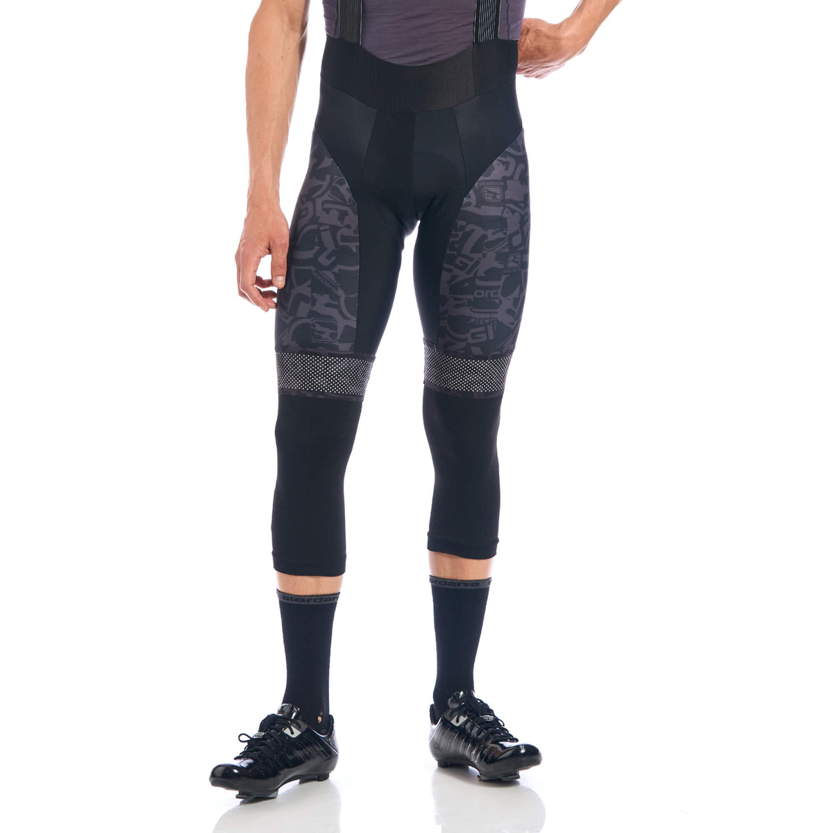 Giordana Knitted Dryarn Knee Warmers BLACK