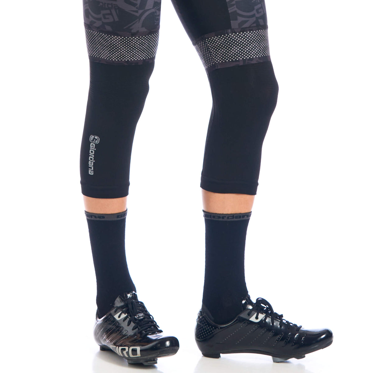 Giordana Knitted Dryarn Knee Warmers BLACK
