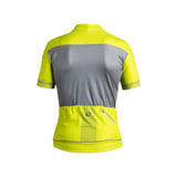 Giordana Lungo Short Sleeve Jersey Fluo Yellow / Grey