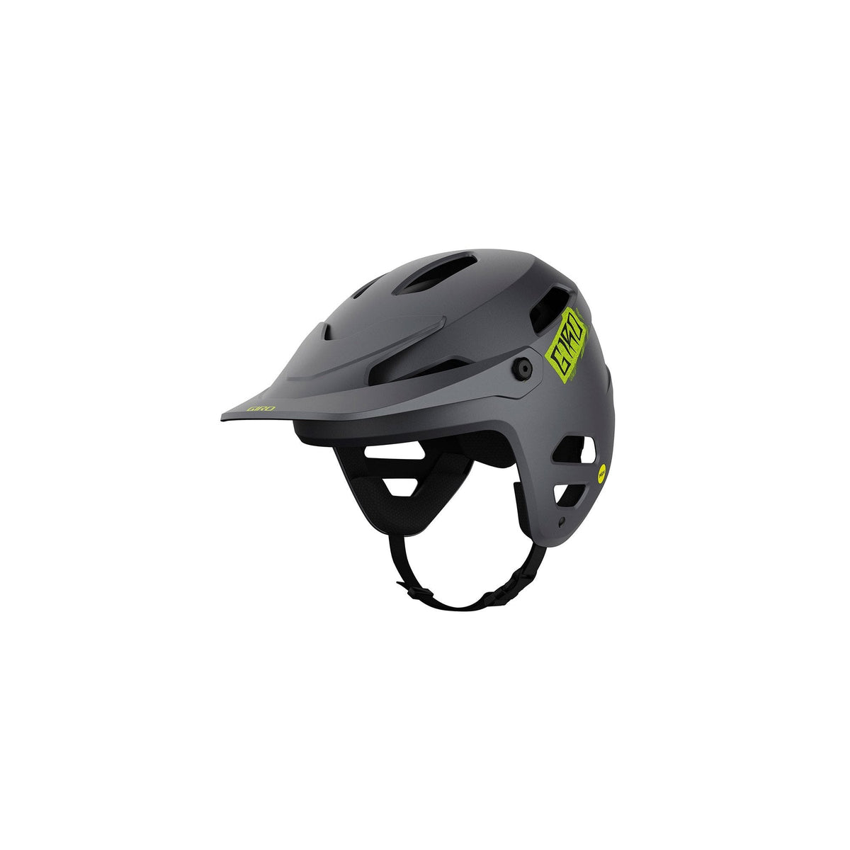 Giro Tyrant Spherical Helmet Matte Metallic Black / Ano Lime