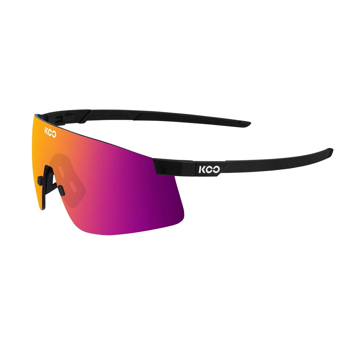KOO Nova Glasses Black Matte - Fuchsia