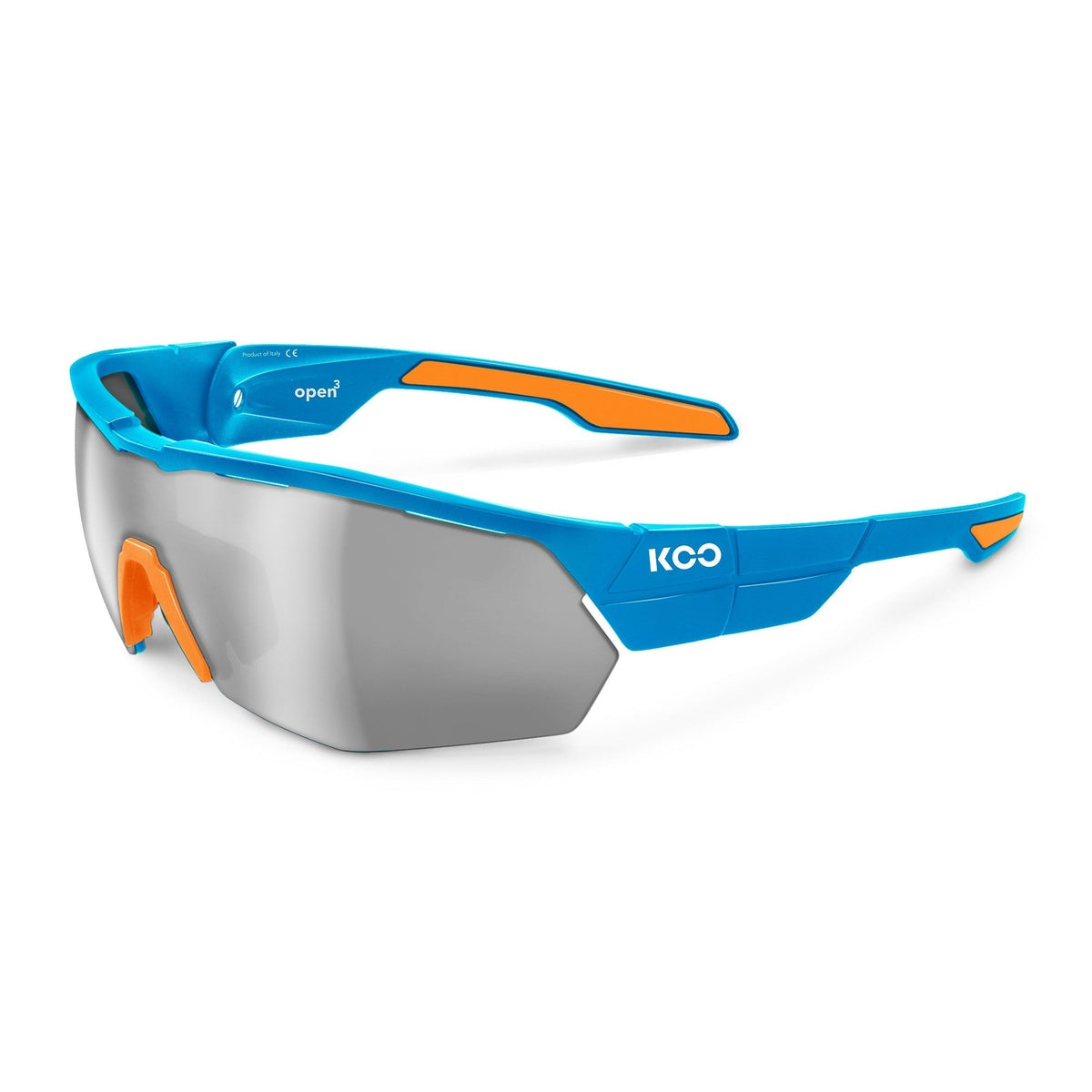 KOO Open Cube Glasses Light Blue / Orange - Light Ultra White