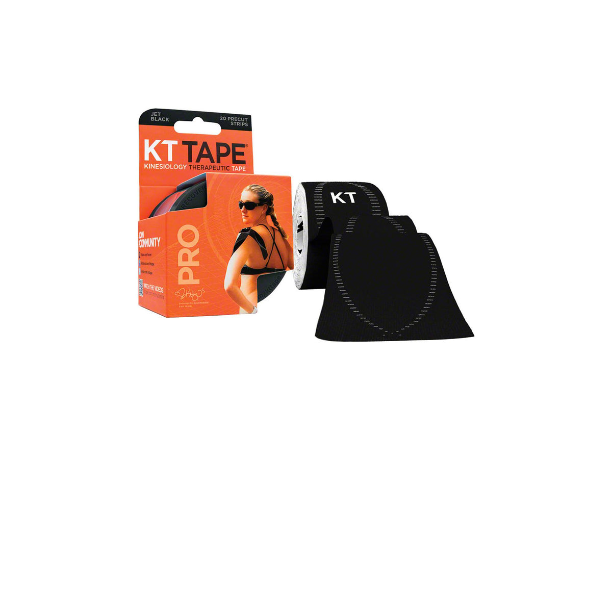 KT Tape Pro Kniesiology Therapeutic Body tape Jet Black