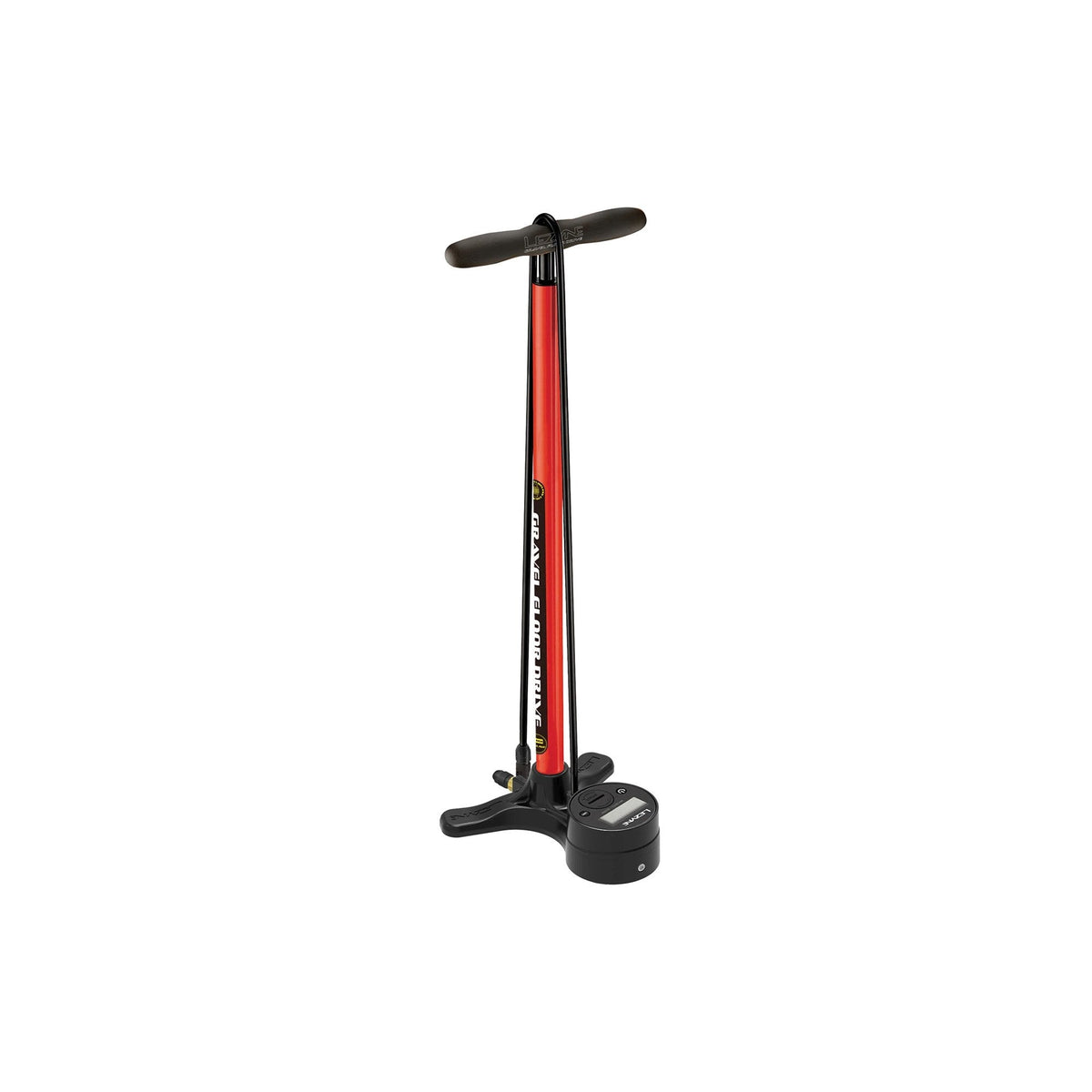Lezyne Gravel Digital Drive 3.5 Floor Pump Red