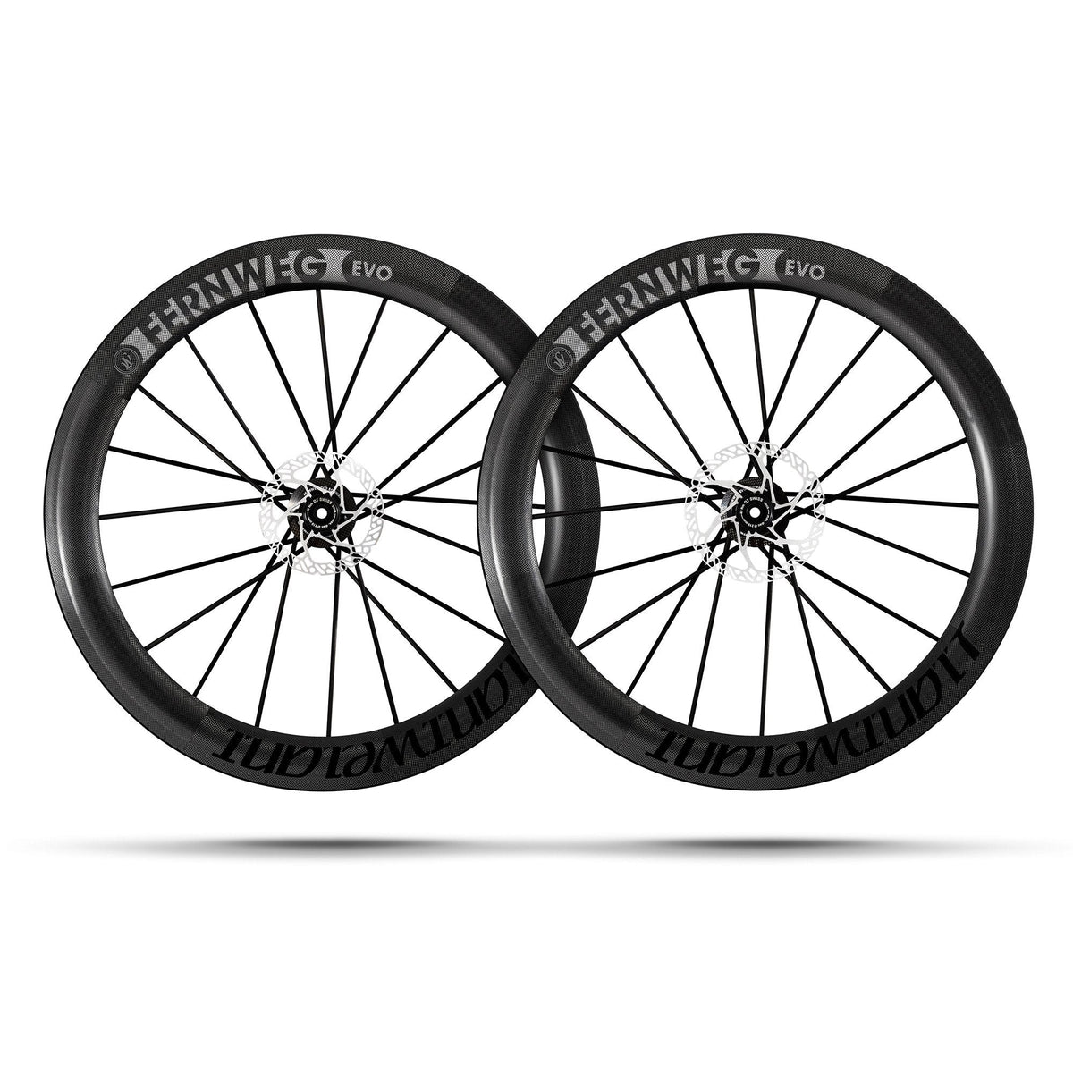 Lightweight Fernweg 63 EVO Disc Black Tubeless Wheelset Black