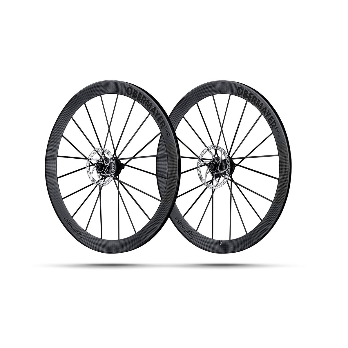 Lightweight Obermayer EVO Disc Tubeless Black Edition Wheelset Black