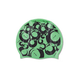 Orca Silicone Printed Swimcap Black / Green