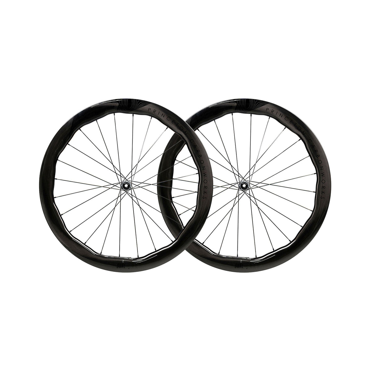 Princeton Dual 5550 EVO Disc Brake Wheelset w/Tactic TR01 Hubs Gloss Black