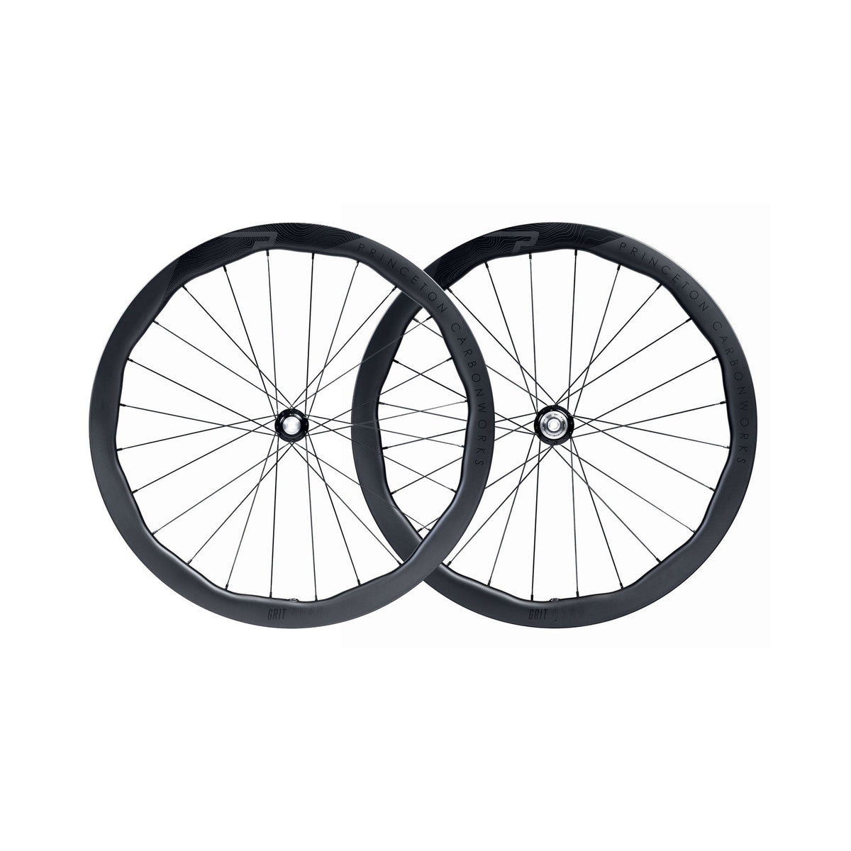 Princeton Grit 4540 EVO Disc Brake Wheelset w/Tactic TR01 Hubs Matte Black