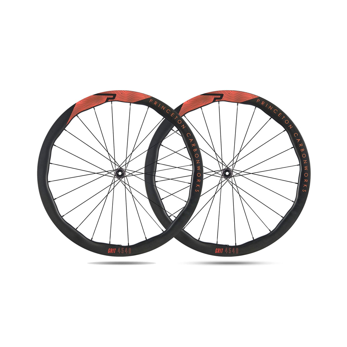 Princeton Grit 4540 EVO Disc Brake Wheelset w/Tactic TR01 Hubs Matte Lava