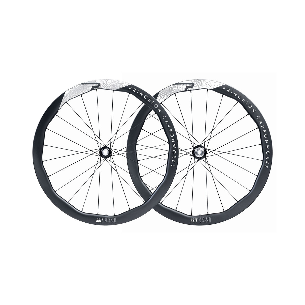 Princeton Grit 4540 EVO Disc Brake Wheelset w/Tactic TR01 Hubs Matte White