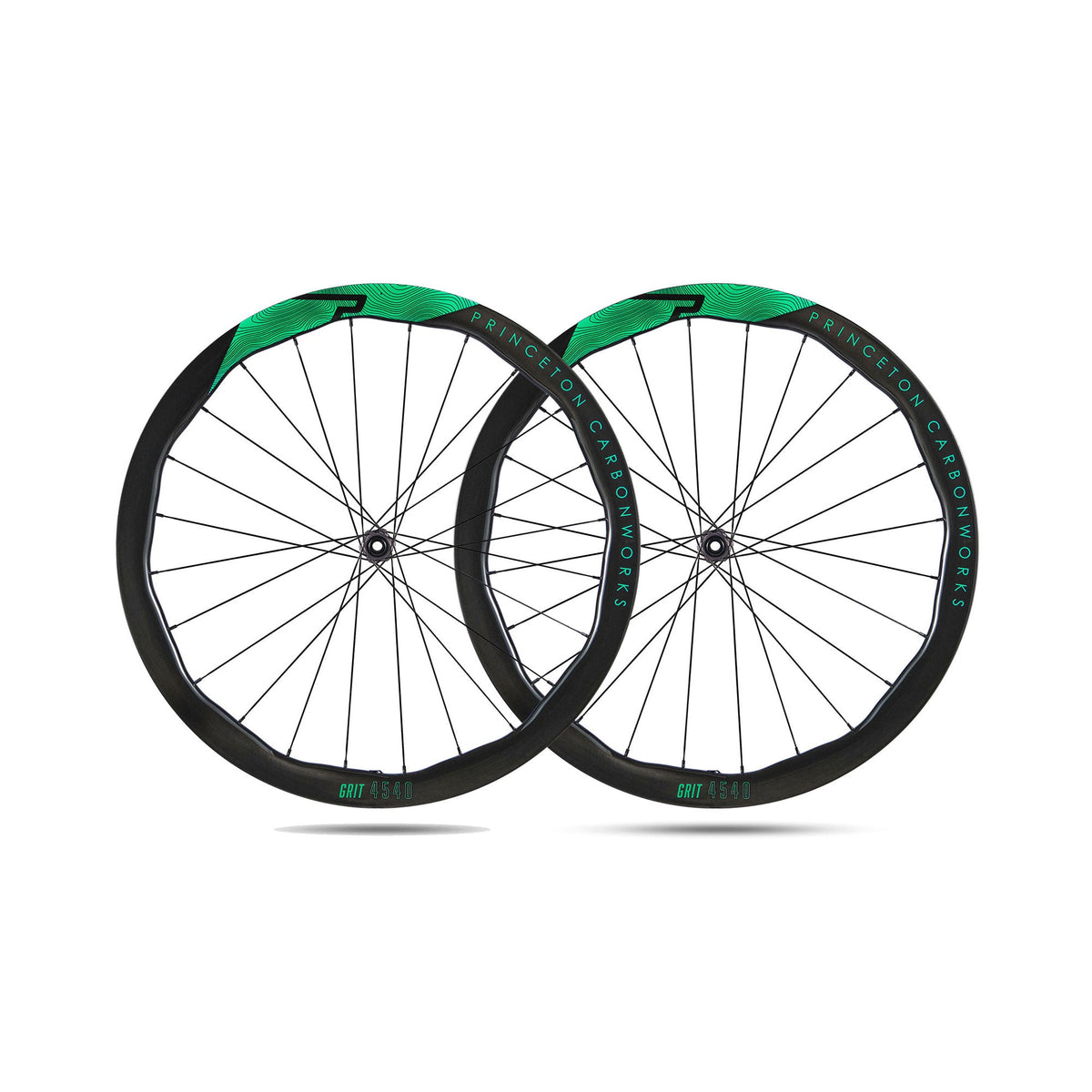 Princeton Grit 4540 EVO Disc Brake Wheelset w/Tactic TR01 Hubs Gloss Ivy