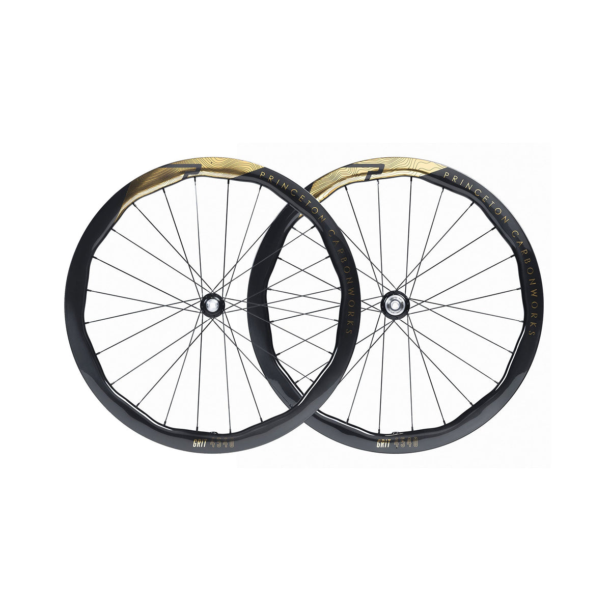 Princeton Grit 4540 EVO Disc Brake Wheelset w/Tactic TR01 Hubs Gold