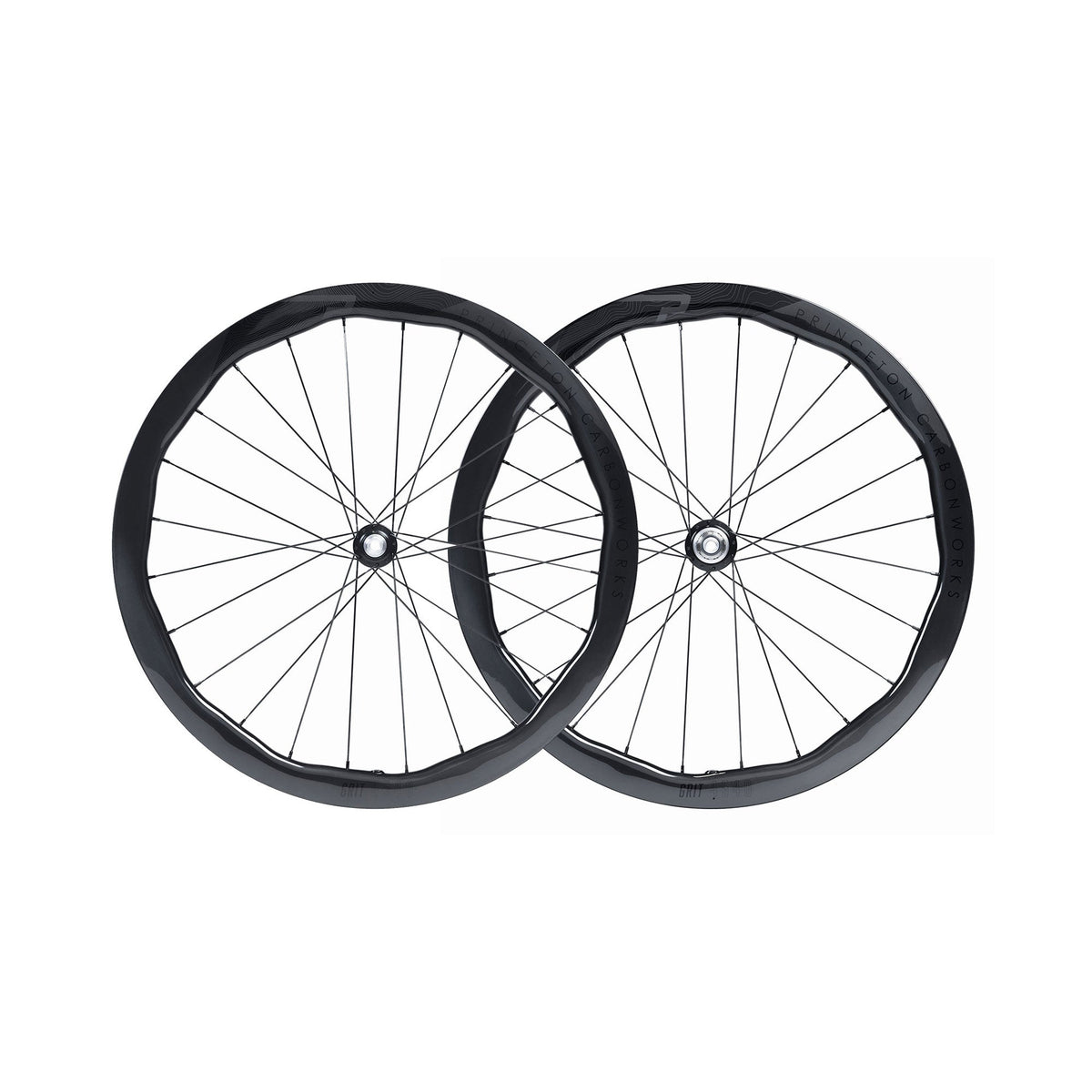 Princeton Grit 4540 EVO Disc Brake Wheelset w/Tactic TR01 Hubs Gloss Black
