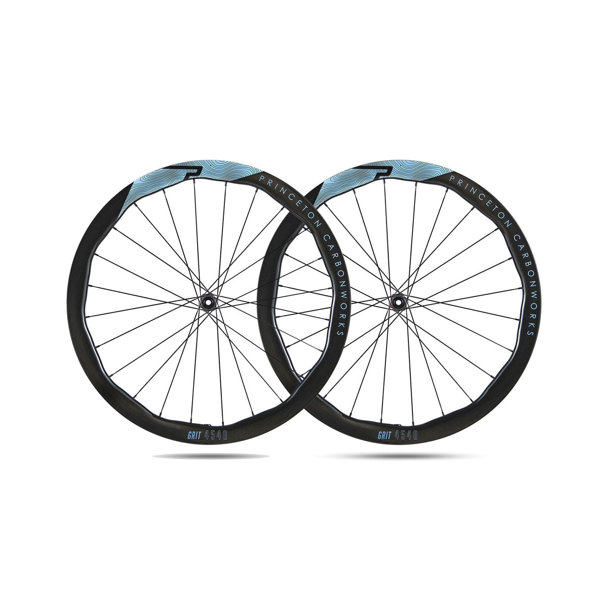 Princeton Grit 4540 EVO Disc Brake Wheelset w/Tactic TR01 Hubs Gloss Slate
