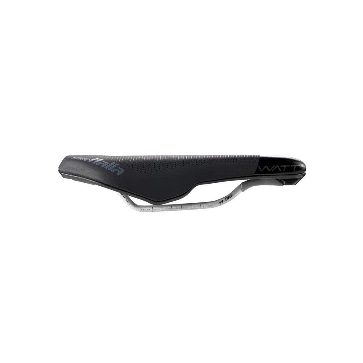 Selle Italia Watt Ti 316 Gel Superflow Saddle Black