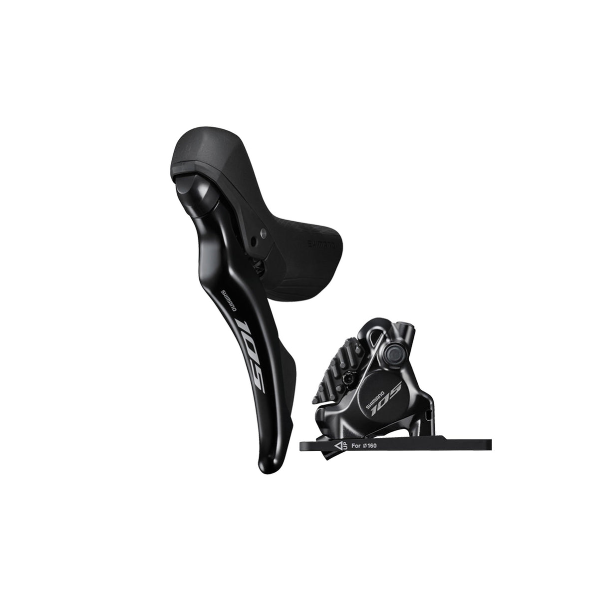 Shimano 105 R7120/R7170 Shift Lever and Brake Set Black