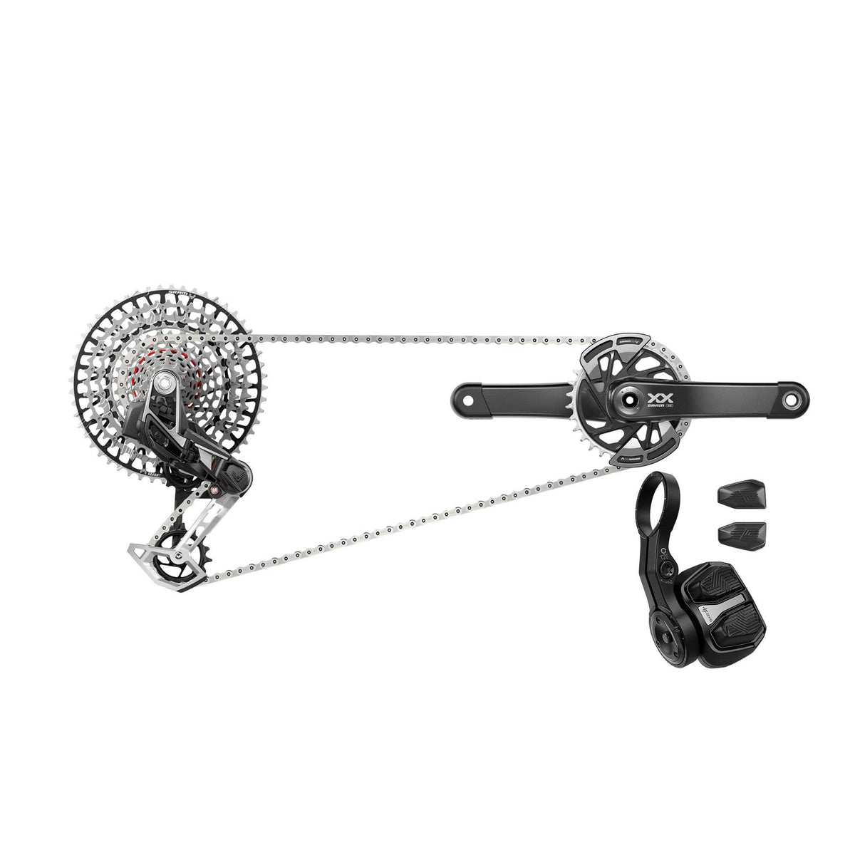SRAM XX Eagle AXS T - Type Groupset No Color
