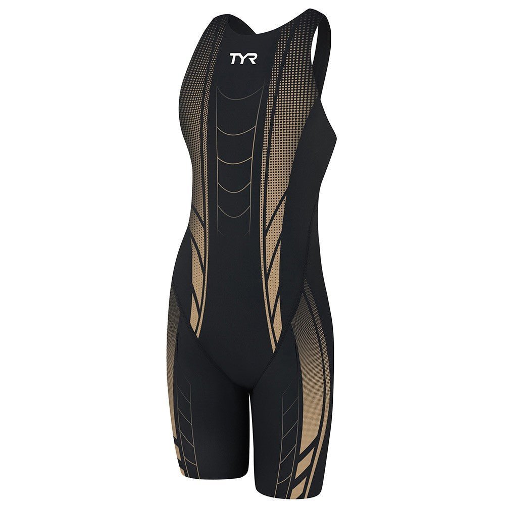 TYR AP12 Credere Compression High Back Swim Speedsuit Black / Gold