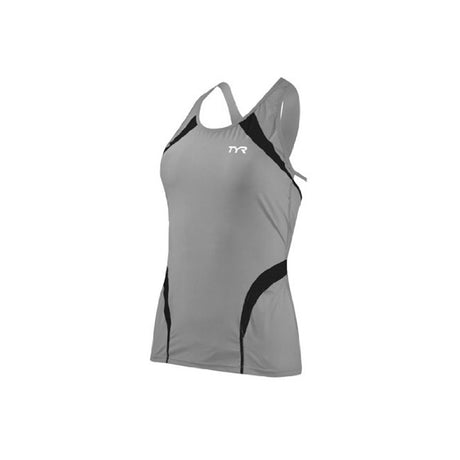 TYR Carbon Triathlon Tank Grey / Black