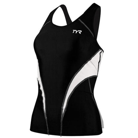 TYR Competitor Fitted Tankini Black / Grey