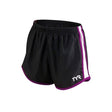TYR Competitor Run Short - Womens Black / Purple