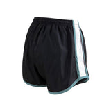 TYR Competitor Run Short - Womens Black / Light Blue